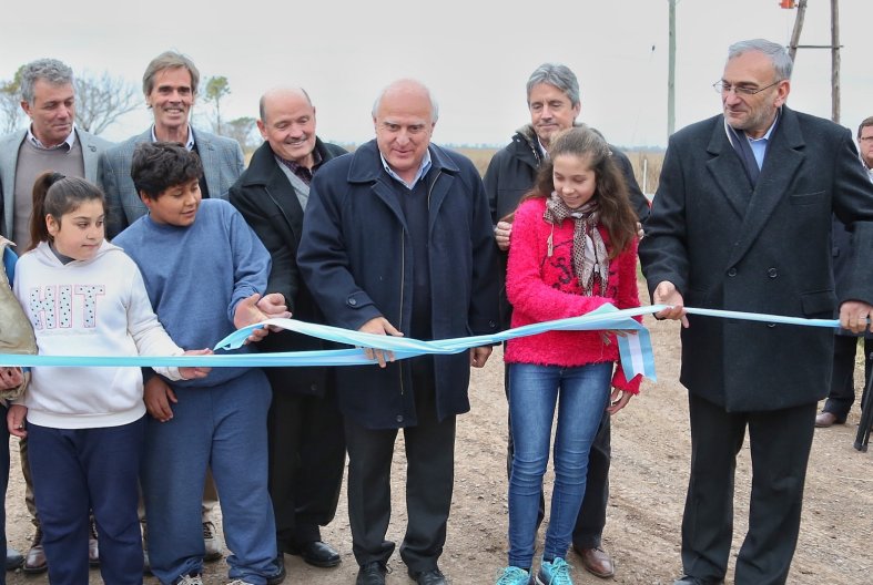 Lifschitz inauguró los accesos a Bigand, Iturraspe y Eustolia