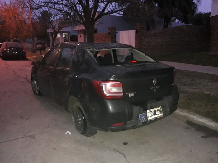 Choque de motos en San Cristóbal y auto accidentado en Hersilia