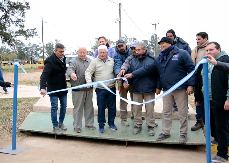 Morteros: Inauguraron las mejoras del canal Laffitte