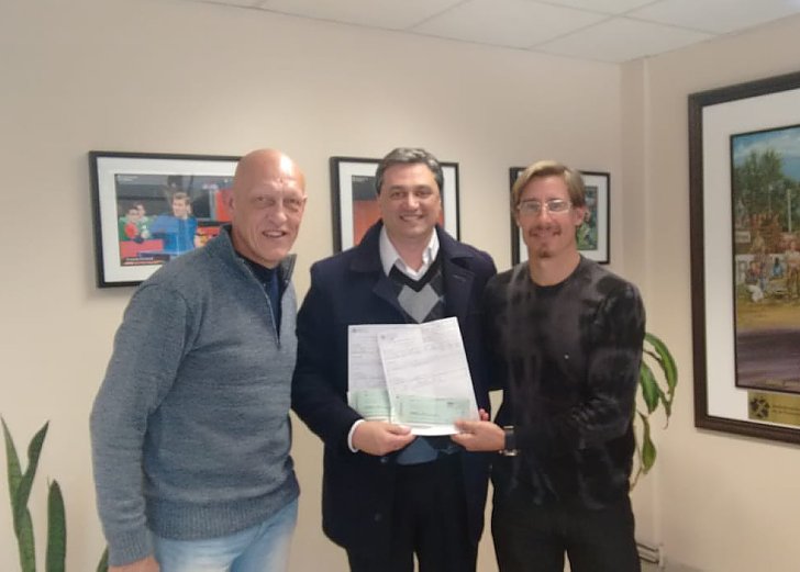 Tévez recibió fondos para remodelar la zona del ferrocarril
