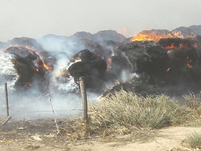 El fuerte viento desató varios incendios en Suardi y Morteros