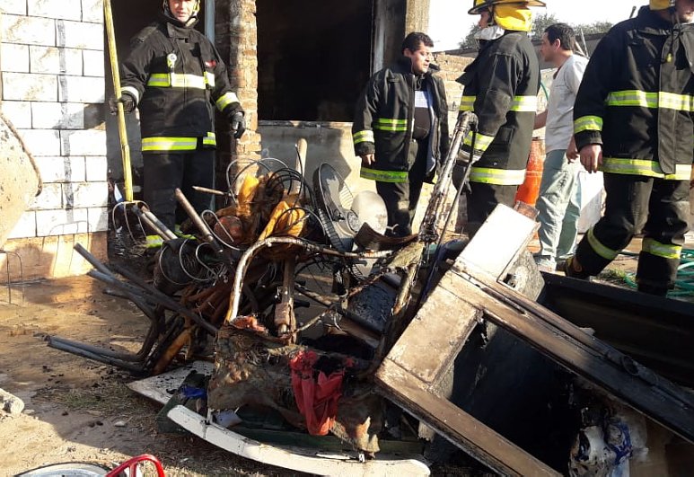 Importante incendio en una vivienda de Suardi