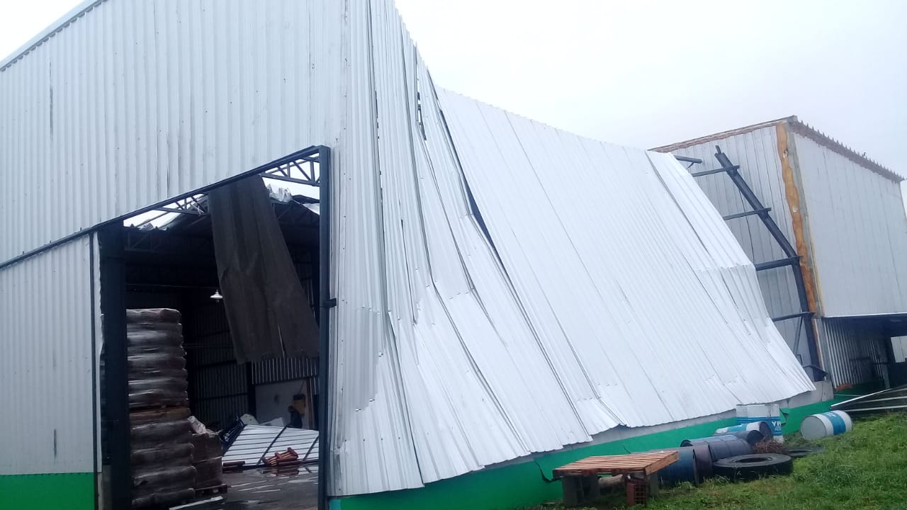 Intensa tormenta afectó a la localidad de Devoto