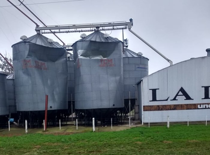 La tormenta también provocó daños en Col. Aldao