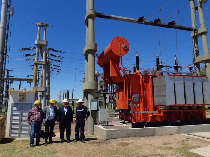 Michlig y Bastía recorrieron obras eléctricas en Arrufó y San Guillermo