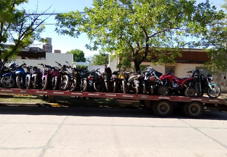 Brinkmann: Trasladan motos secuestradas a Córdoba