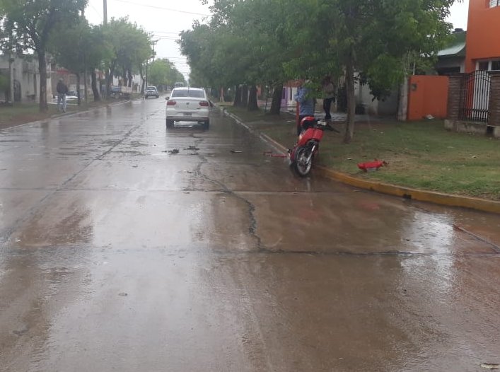 Motociclista lesionado en un accidente en Brinkmann