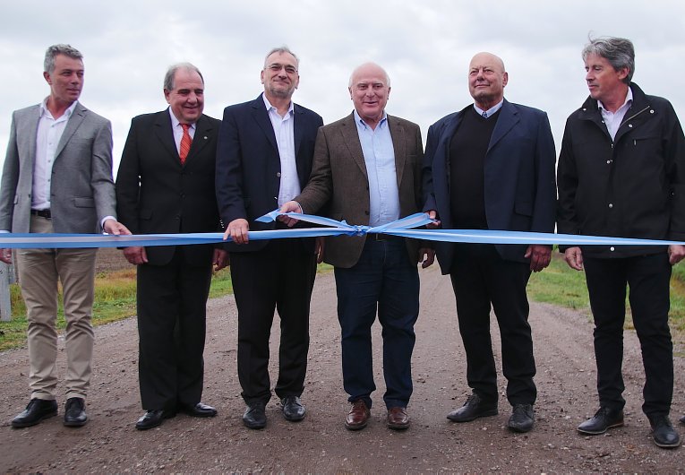 Lifschitz inauguró los accesos a Hugentobler y Fidela