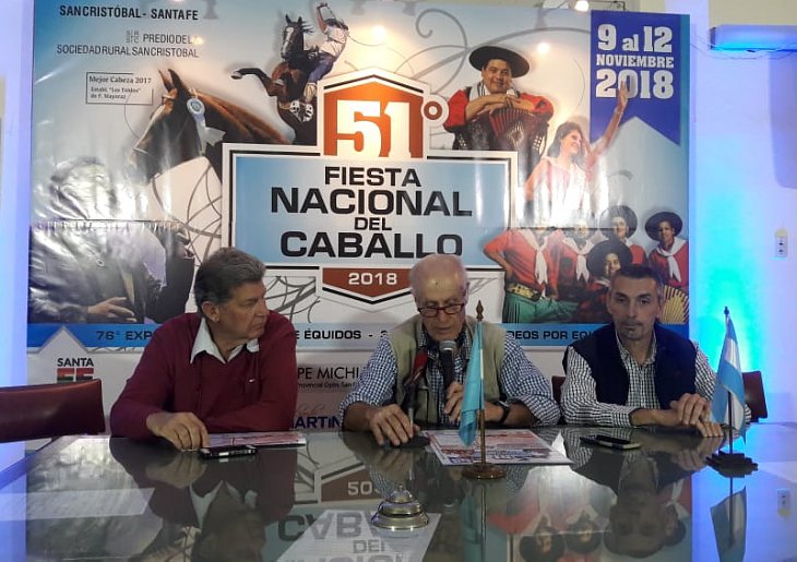 Lanzaron la 51ª Fiesta Nacional del Caballo en San Cristóbal
