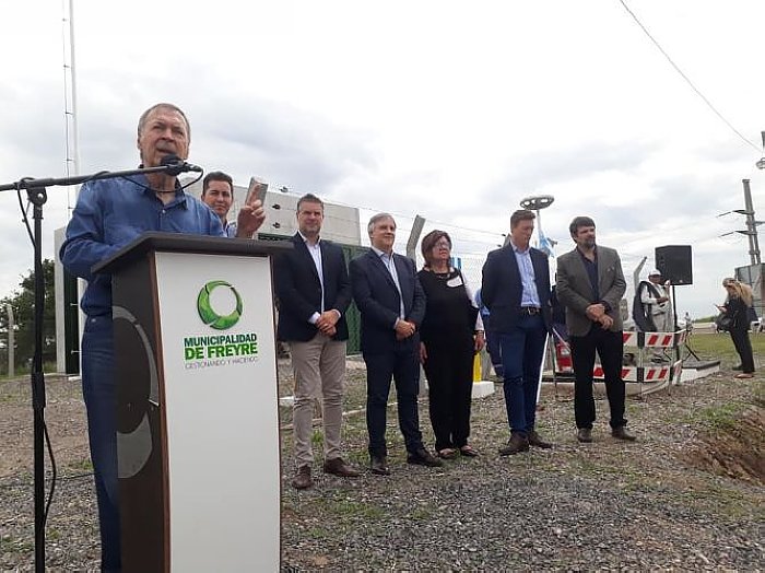 Schiaretti visitó Freyre para dejar inauguradas obras del gasoducto