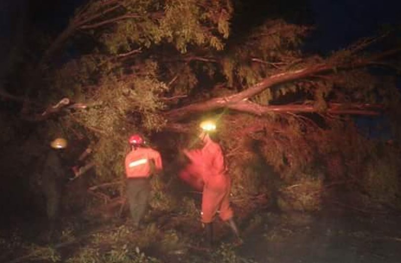 La tormenta produjo voladuras de techos en Cotagaita