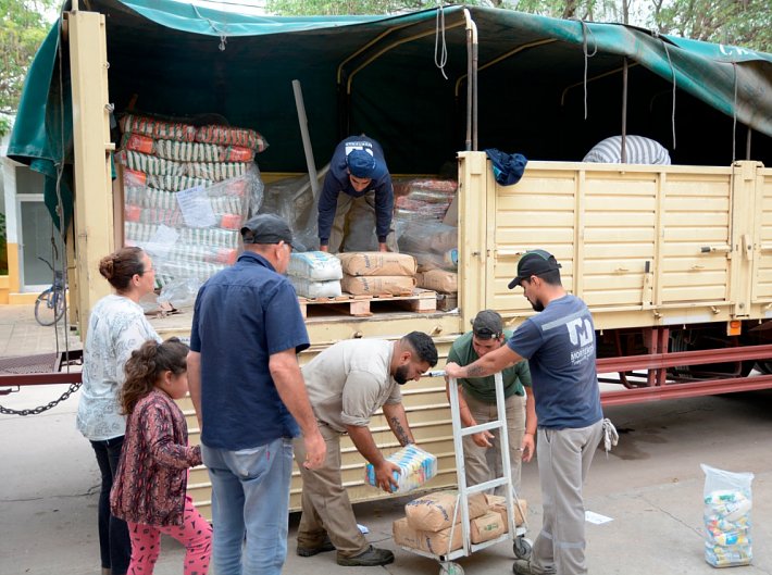 Nación envió ayuda social al municipio de Morteros