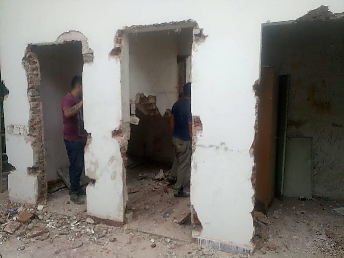 Comenzaron a remodelar la Comisaría de Brinkmann