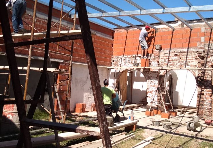 Continúan refaccionando el Museo Histórico de Suardi
